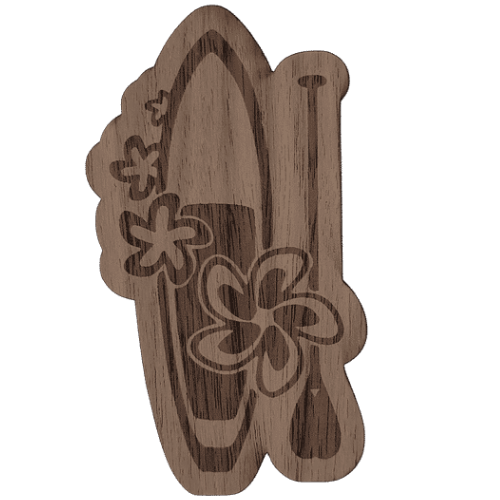 Paddle Board Wood Sticker