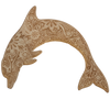 Dolphin wood sticker