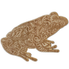 Frog wooden sticker