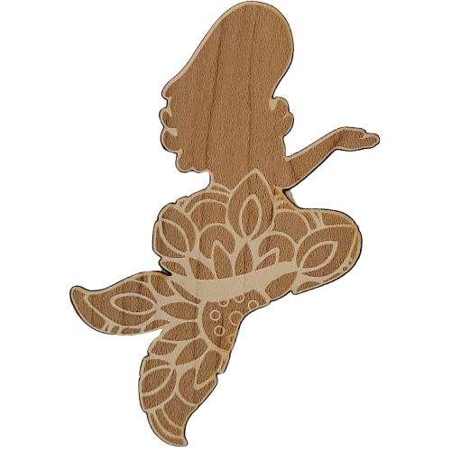Mermaid wood sticker