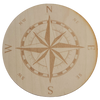 Compass Wood Sticker