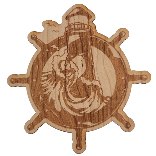 Lighthouse wood sticker
