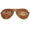 wood sunglasses sticker