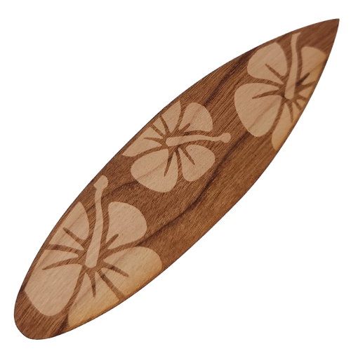 Flower Surfboard wood sticker