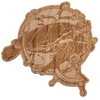 Turtle Anchor wood sticker